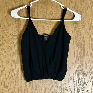 Rue 21- black crop top. Size M